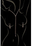 bijoux de corps, pinces de seins goutte et tour de cou chainette
