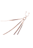 bijou pinces tétons avec 4 chainettes doré rose