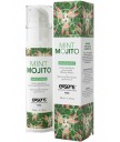 grossiste Exsens Huile massage mojito menthe chauffante et comestible texture douce