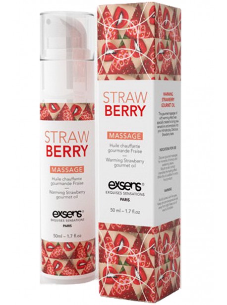 Warming Strawberry gourmet oil - 50ml exsens supplier