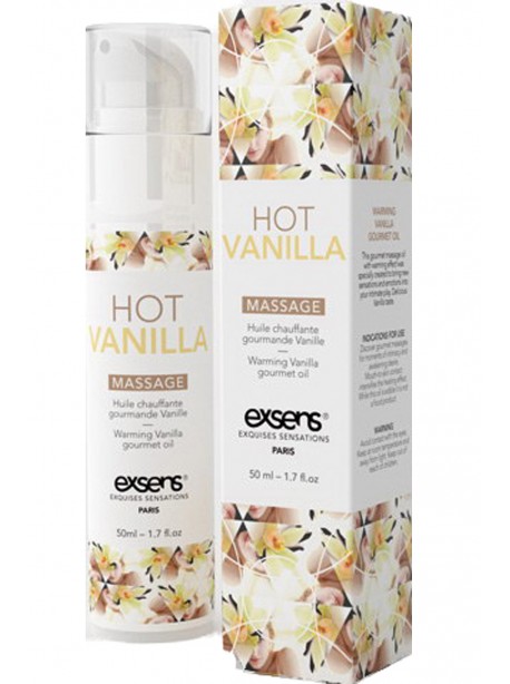 Warming Vanilla gourmet oil - 50ml exsens distributor