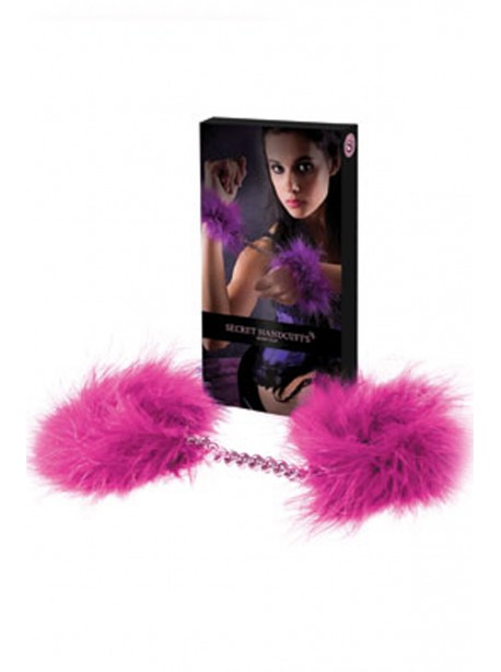 Menottes fuchsia avec duvet très doux