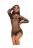 Sashalla 4 pieces lingerie set - Black