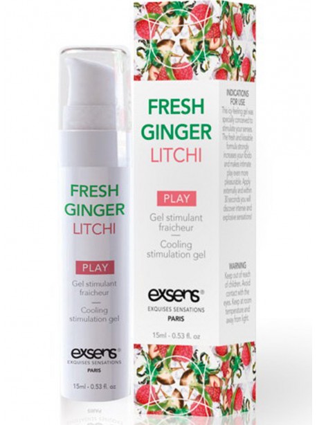 Cooling stimulation gel Ginger Litchi - 15ml Exsens supplier
