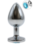 Plug bijou en aluminium bijou bleu Large HELIRA 