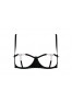 Grossiste Anais Ensemble lingerie sexy noir seins nus et bijoux