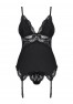 810-COR-1 corset black obsessive lingerie