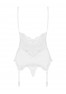 810-COR-2 Corset white obsessive lingerie