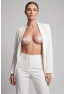 Nipple Métal blanc Cache tétons cœur 