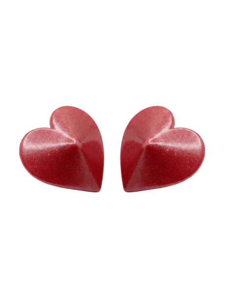Nipple Métal rouge Cache tétons cœur 