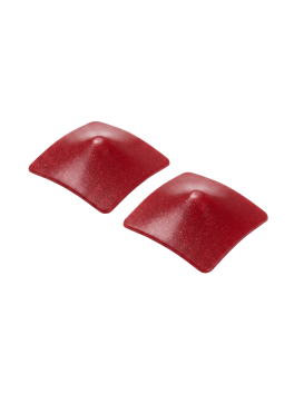 Nipple Métal rouge Cache tétons carré 