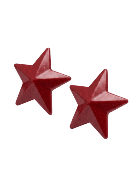 Nipple Métal rouge Cache tétons d'étoile 