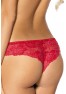 Grossiste lingerie sexy Tanga en dentelle rouge