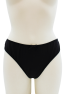 Culotte noire en dentelle avec nœud en satin