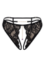 String noir avec bijou couleur aléatoire et chaîne dorée