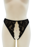 String noir avec bijou couleur aléatoire et chaîne dorée