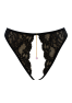 String noir avec bijou couleur aléatoire et chaîne dorée