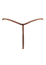 String en dentelle taupe ouvert avec chaînes dorées