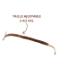 String en dentelle taupe ouvert avec chaînes dorées