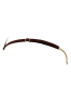 String en dentelle marron ouvert avec chaînes dorées