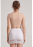 Jupe courte blanche Camélia