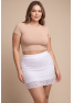 Jupe courte blanche Camélia