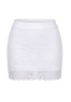 Jupe courte blanche Camélia