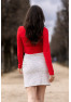 Jupe longue blanche Natacha