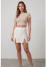 Jupe courte blanche Cassandra