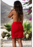 Jupe longue rouge Maria