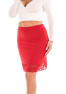 Jupe longue rouge Maria