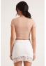 Jupe courte blanche Marina