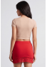 Jupe courte rouge Marina
