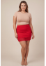 Jupe courte rouge Marina
