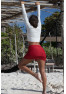 Jupe courte rouge Marina