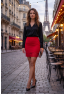 Jupe courte rouge Marina