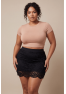 Jupe courte noire Camélia