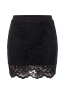 Jupe courte noire Camélia
