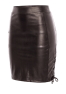 Jupe longue simili cuir noir Paloma