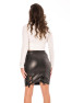 Jupe longue simili cuir noir Paloma