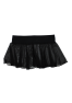 Mini jupe noire en résille transparente Stella