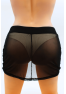 Jupe noire en résille transparente Maya