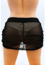 Jupe noire en résille transparente Maya