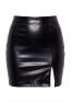 Jupe sexy courte noire wetlook Alessia