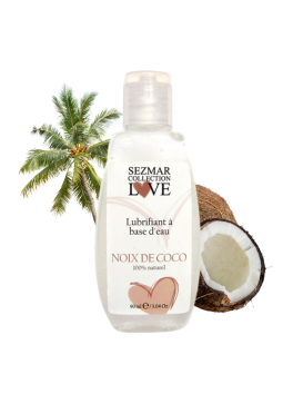 Lubrifiant à base d'eau 100% naturel Noix de Coco 90 ml 