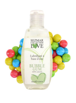 Lubrifiant à base d'eau 100% naturel Bubble Gum 90 ml 
