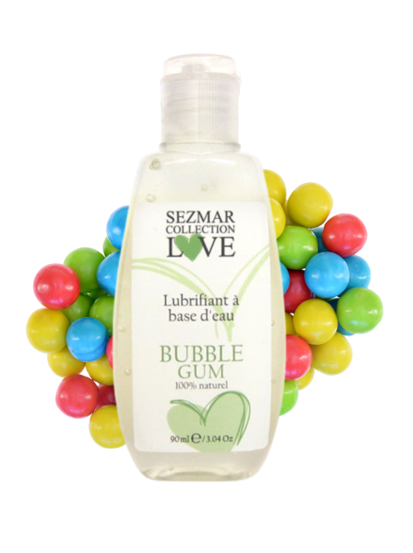 Lubrifiant à base d'eau 100% naturel Bubble Gum 90 ml 