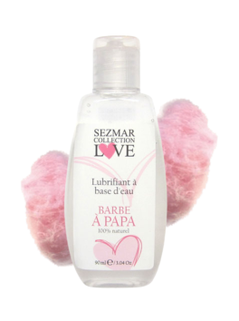 Lubrifiant à base d'eau 100% naturel Barbe à Papa 90 ml 