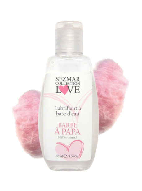 Lubrifiant à base d'eau 100% naturel Barbe à Papa 90 ml 