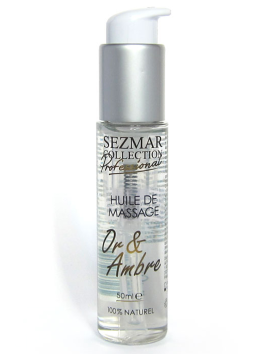 Huile de massage professionnelle Or Ambre 100% naturelle 50 ml 